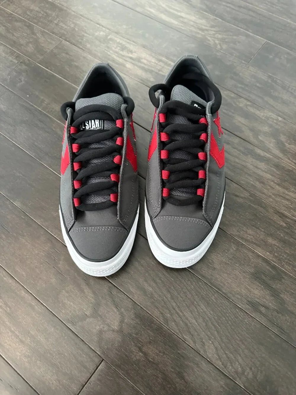 Converse Star Player 76 Low 'Puff - Dark Matter' Gray & Red US Men's Sz 10 Shoes - Picture 2 of 9